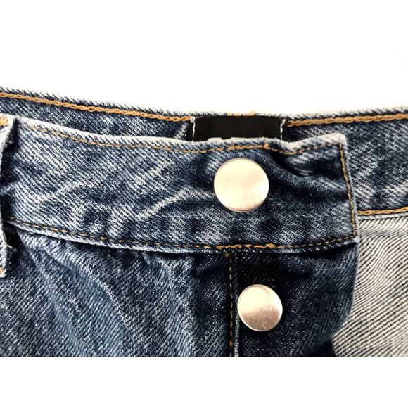 BDG Medium Wash Relaxed Straight Distressed Button Fly Jeans Size 33 - Picture 5 of 10